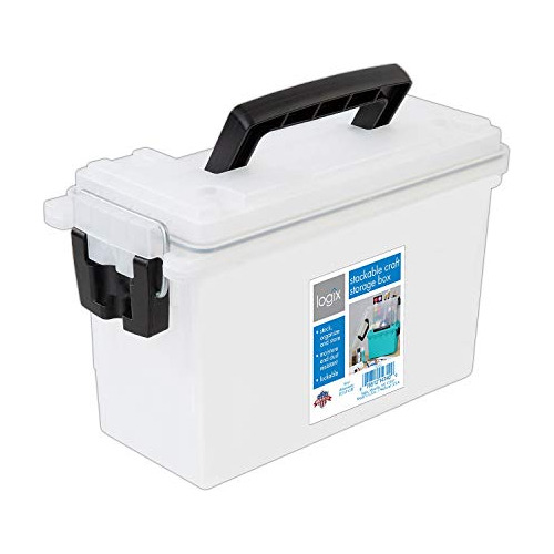 Logix 12535 Caja De Almacenamiento Para Manualidades Apilabl