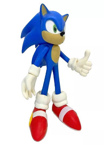 Boneco Sonic Azul Personagem Jogo Videogame Super Size