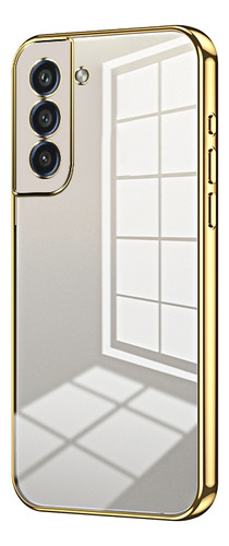 Funda Chapada En Cristal Dorado Para Samsung Galaxy S21 Fe 5