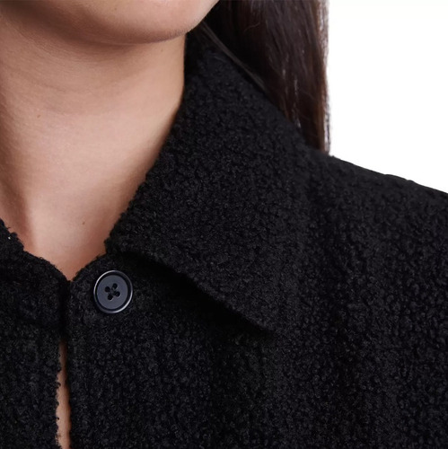 Chamarra Sherpa Basica Mujer Otoño/invierno Casual Abrigador