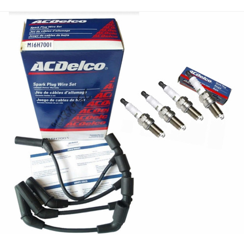 Cables + Bujías Chevrolet Spark Acdelco