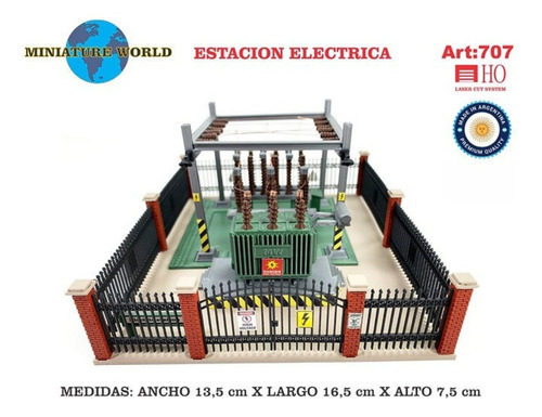 Construcción Ho 1/87 Estacion Electrica Ferromodelismo