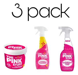 Kit De Limpieza Para Baño The Pink Stuff 3 Pack