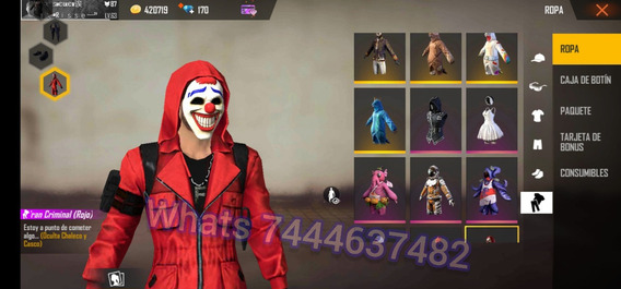 18 Criminal Rojo Free Fire - Free Fire Booyah