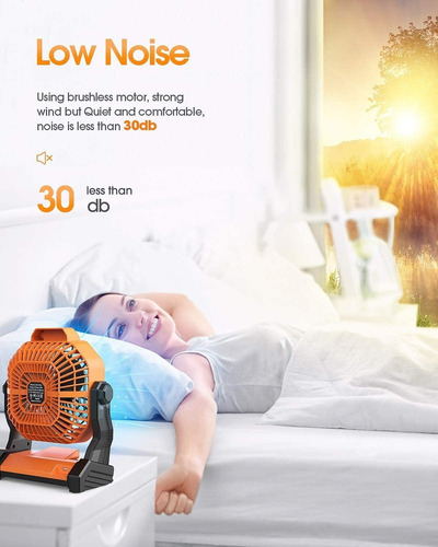 Ventilador Recargable De 8 Pulgadas 7800mah Con Pilas