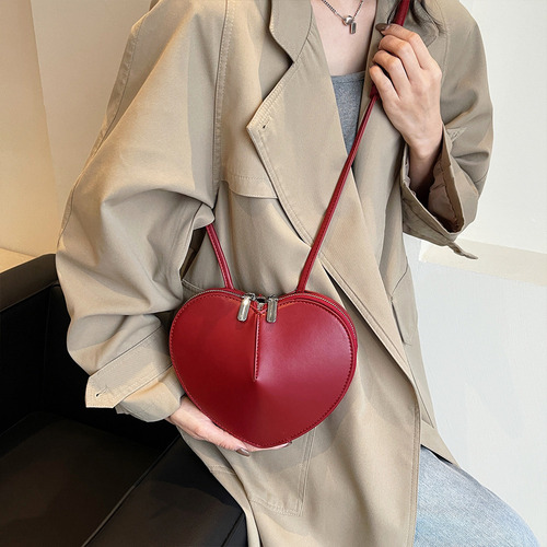 Yi Bolso Bandolera Con Forma De Corazón De Poliuretano For