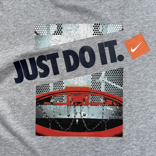 Playera Nike Talla Xl Just Do It Chain Hoops Block Logo (Usado)