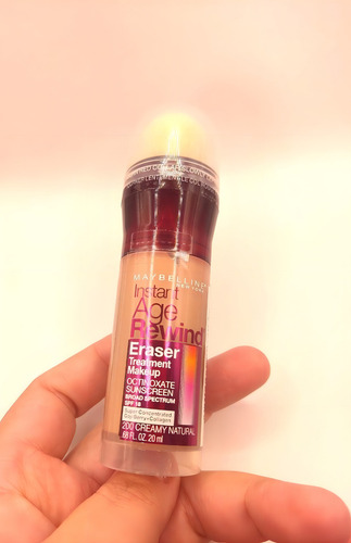 Base de maquiagem líquida Maybelline Instant Age Rewind Instant Age Rewind tom 200 creamy natural - 20mL