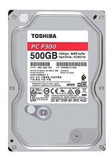 Toshiba P300 500 Gb De Escritorio 3.5 Pulgadas Sata De 6 Gb