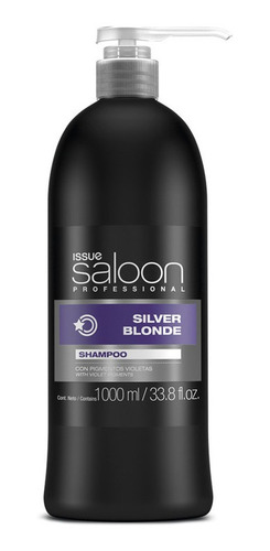 Shampoo Issue Saloon Silver Blonde Pigmentos Violetas 1000ml