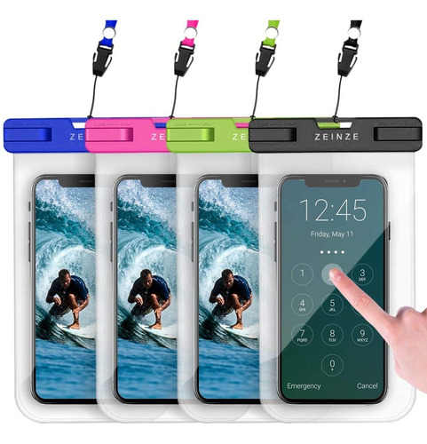 Funda Impermeable Para iPhone 11 Pro Max, 4 Unidades