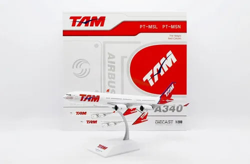 Miniatura Avião Airbus A340-500 Tam Linhas Aereas 1:200 | MercadoLivre