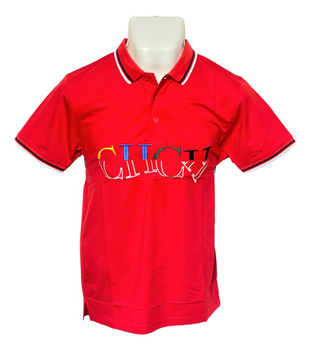 Playera Polo Hombre Carolina Herrera Carolina Letras Colores