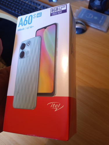 Itel A60s 128gb, 8gb De Ram Azul Nuevo Con Su Caja 