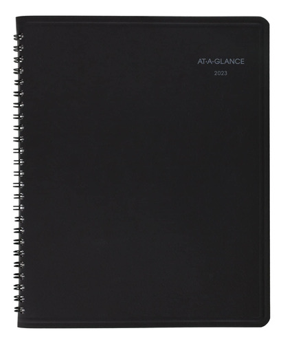 At-a-glance Agenda Mensual Quicknote Mediano Pestaña Negro