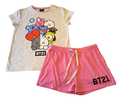 Pijama Verano Bt21 Talla 14