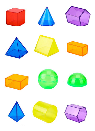 12 Piezas De Bloques De Patrones Transparentes Que