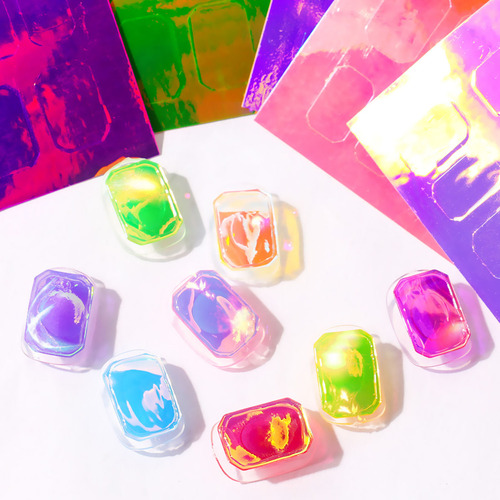 Juego De Pegatinas Para Uñas Aurora Dazzling, Colorido Arte