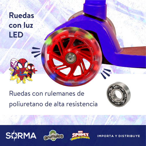 Imagen 6 de 10 de Kit Combo Casco Bicicleta Niños + Monopatin Infantil 3 Rueda