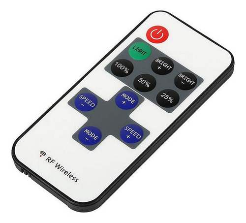 Control Remoto Para Dimmer, Mxase-001, 11 Teclas, 12-24v, Mo Color Negro/plata