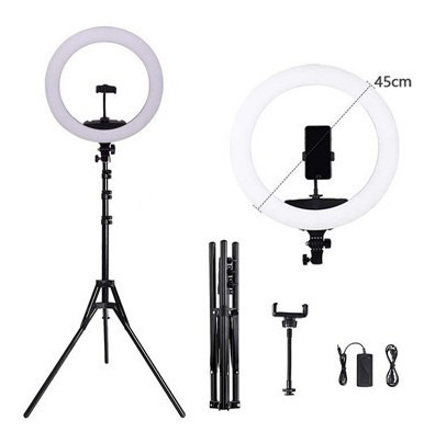 Fancier Ky-bk416 Lámpara Led Anular 45 Cms Con Trípode Y