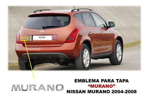 Emblema Para Cajuela Nissan Murano 2004-2008