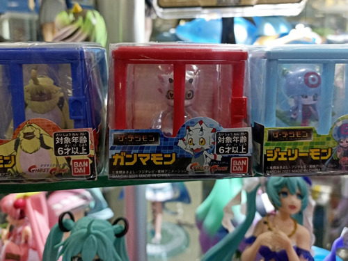 Figura Original Digimon Ghost Game Bandai Set 3 Piezas