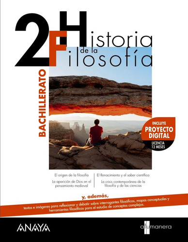 Libro: Historia De La Filosofía 2ºbachillerato. A Tu Manera 