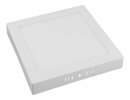 Pack 3 Panel Plafon Led Sobrepuesto Cuadrado 18w