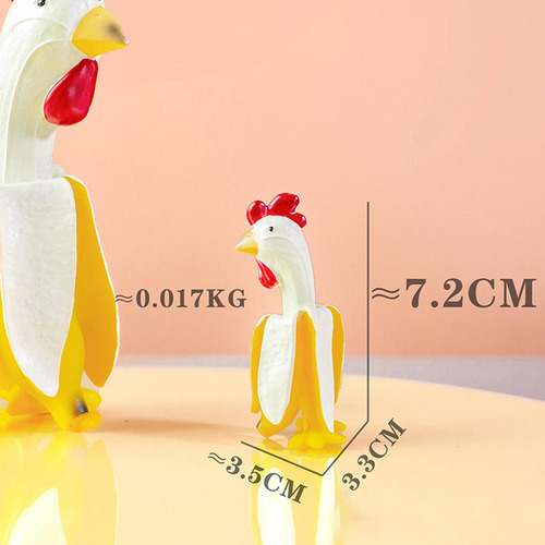 Estatuas Creativas De Plátano Y 3.7x4x7.15cm Amarillo