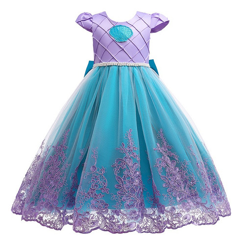 Vestido Princesa Ariel Samenita Combina Con Disfraces Famili