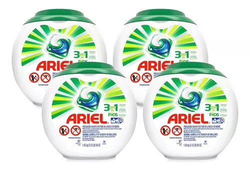 ARIEL Detergente Ariel Capsulas Pods 3 en 1 57 Capsulas