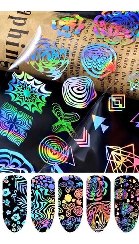 Foil Laser Holografico Uñas  Atrapa Sueños Unicornio Flor