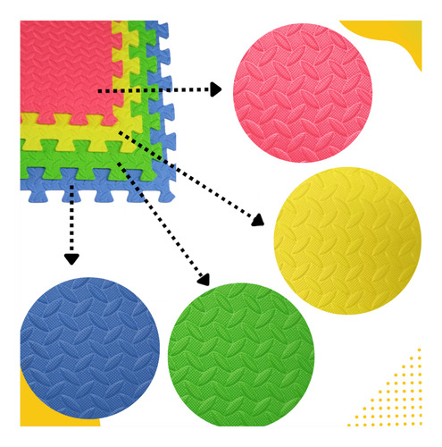 Tapete Piso Eva Foamy Armable 60x60 Cm Pack 4 Pza