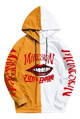 Np Sudaderas Con Capucha Y Estampado Maneskin Banda Sudadera