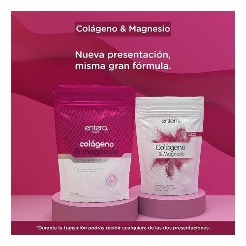 Entera Colágeno & Magnesio Mezcla Balanceada Tipo I Il Y Ill Momento De Aplicación Día Y Noche Día/noche