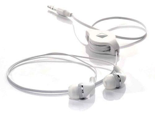 Audifonos In Ear Con Cable Rectractil Antienredo 3,5mm