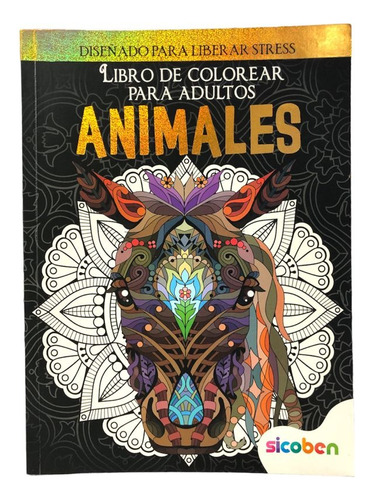 Libro De Colorear Para Adultos (animales) Sicoben