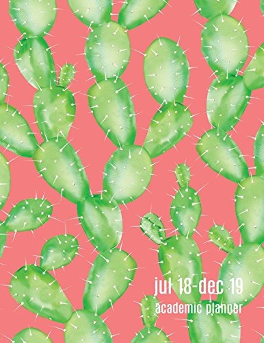 Academic Planner 20182019 Cactus Design | Jul 18  Dec 19 | 1