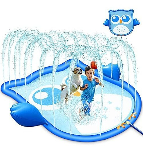 Splash Pad 70 Sprinkler Splash Play Mat Para Exteriores...