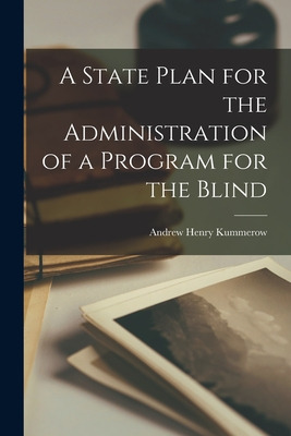Libro A State Plan For The Administration Of A Program Fo...