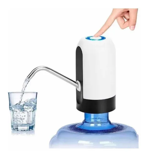 comprar Bomba Dispensador Agua Eléctrico Recargable Botellón Usb color blanco