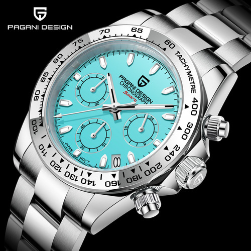Pagani Design Reloj Hombres Cuarzo Luminoso Impermeable