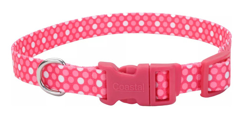 Coastal Style Pink Dots Collar Para Perros