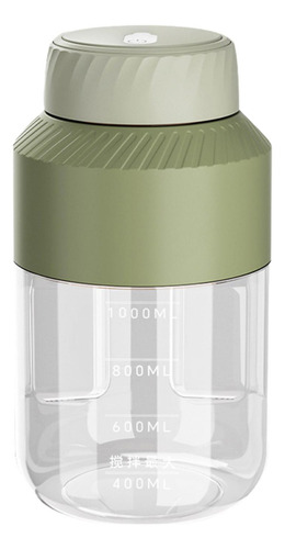 Vaso De Batidora Portátil Usb, Exprimidor Tapa Única Verde
