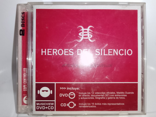 Heroes Del Silencio Cd + Dvd Antología Audiovisual Excelente