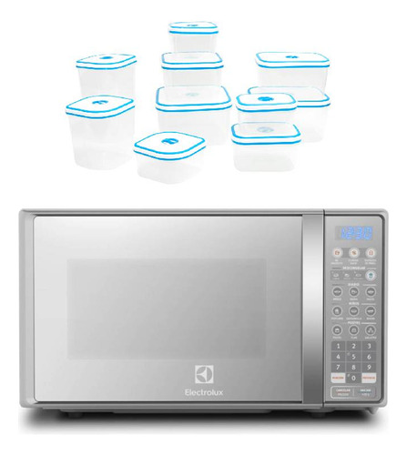 Combo: Microondas Electrolux 20l (emdo20s2gsrug) + Set De Ta