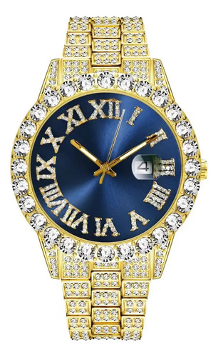 Iced Out Reloj Cubano Para Hombre