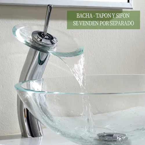 Griferia cascada 2025 de vidrio