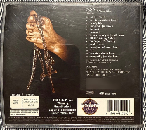Ozzy Osbourne Under Cover Dual Disc (Usado)